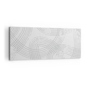 Canvastavla - Bild på duk - Det finns ingen rak väg - 100x40 cm