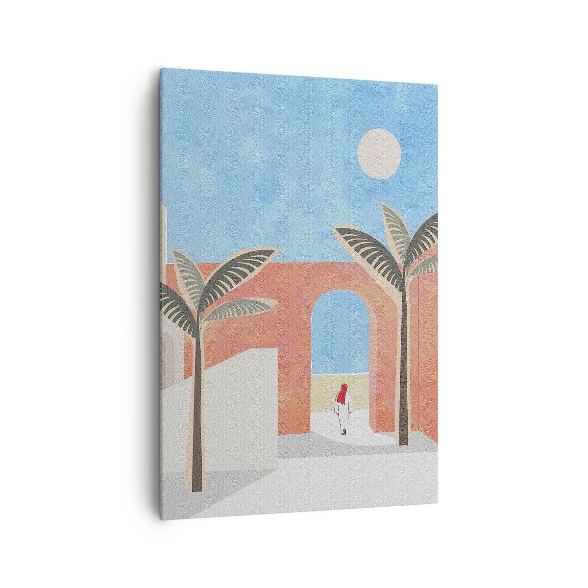 Canvastavla - Bild på duk - En arabisk dag - 70x100 cm