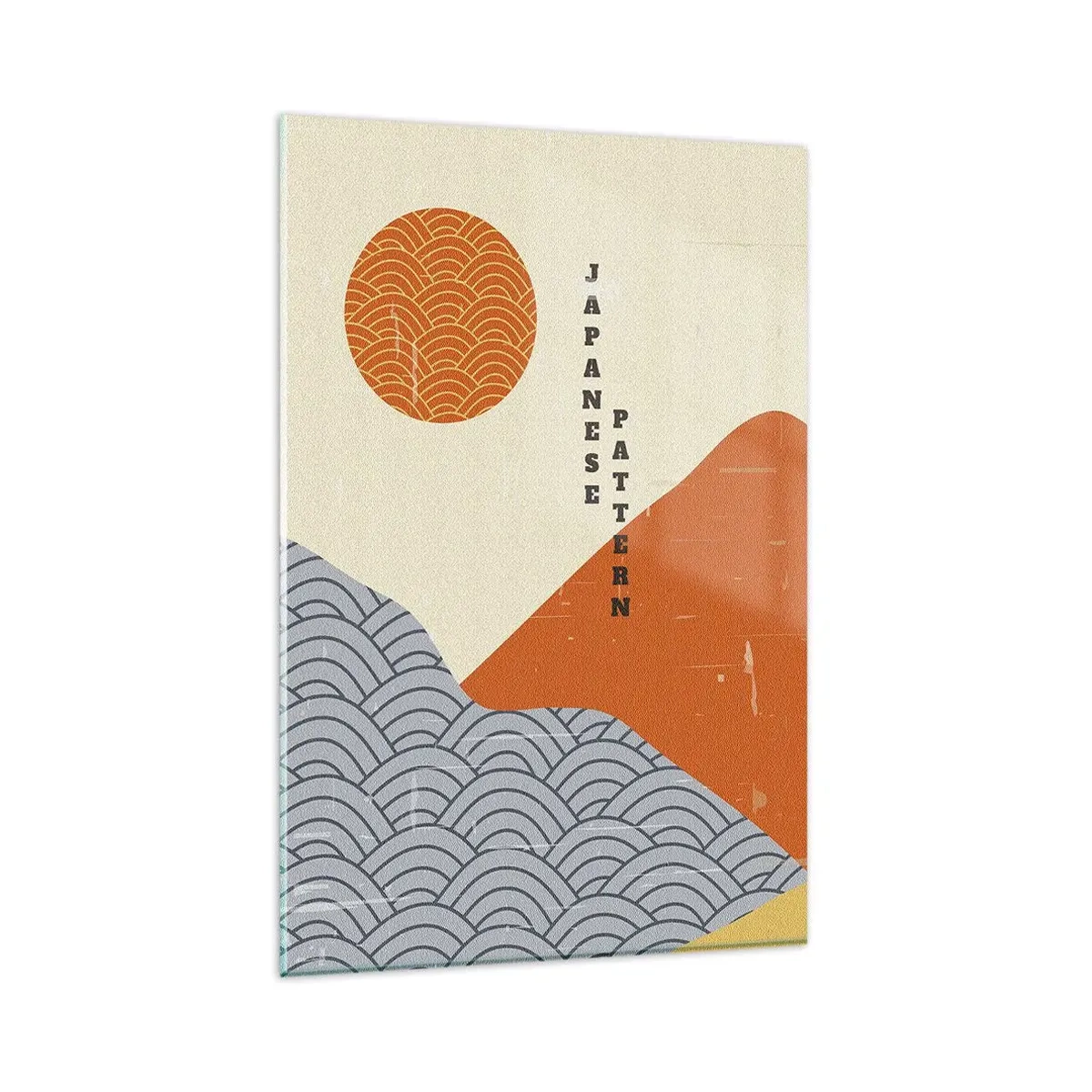 Glastavla - Bild på glas - I den japanska andan - 80x120 cm