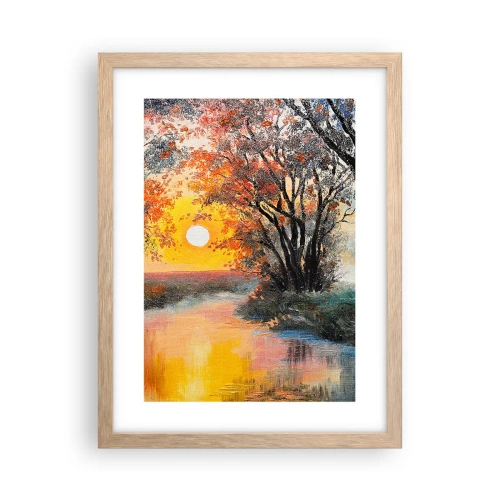 Affisch i ram av ljusek - Höststämning - 30x40 cm