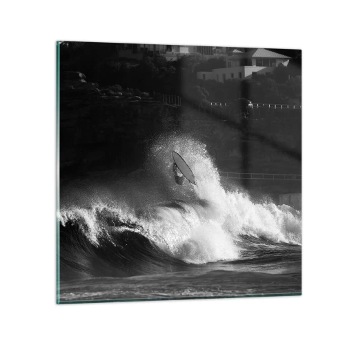Glastavla - Bild på glas - Utmaning accepterad! - 30x30 cm