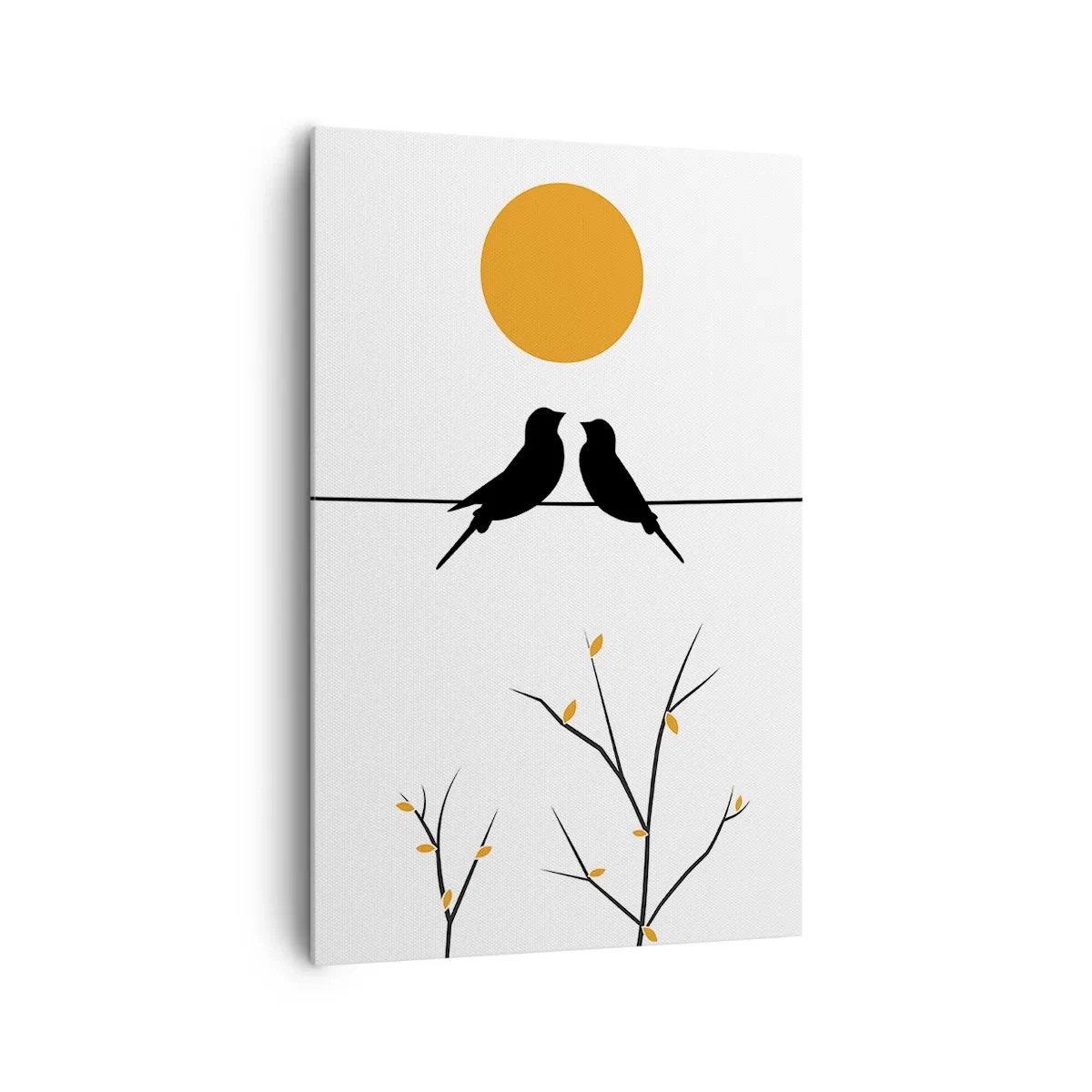 Canvastavla - Bild på duk - Näktergalens kväll - 80x120 cm