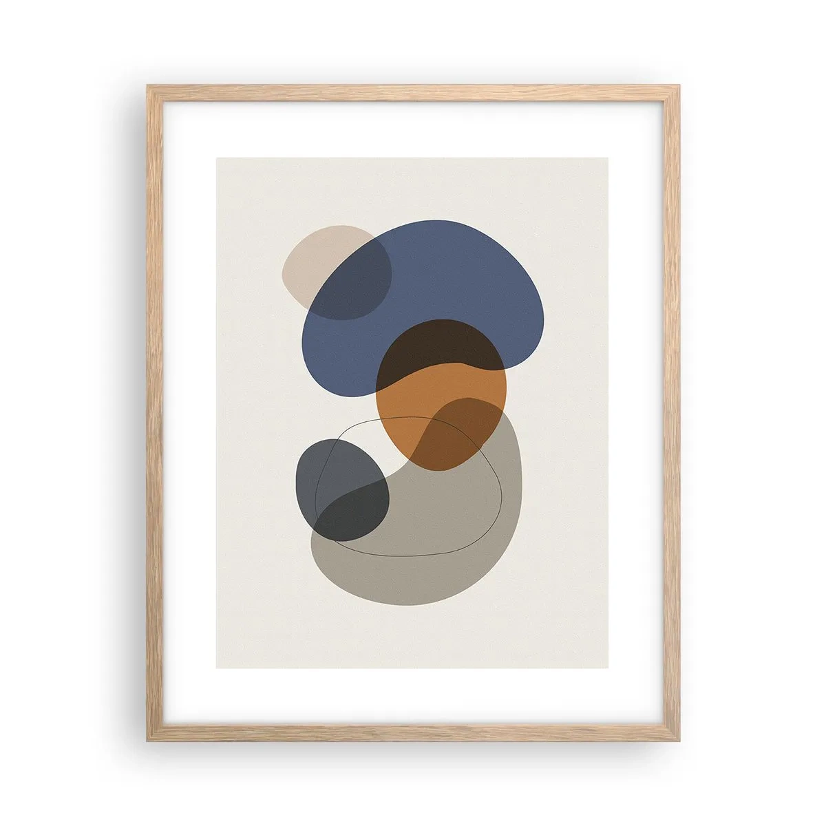 Affisch i ram av ljusek - Färgernas droppar - 40x50 cm