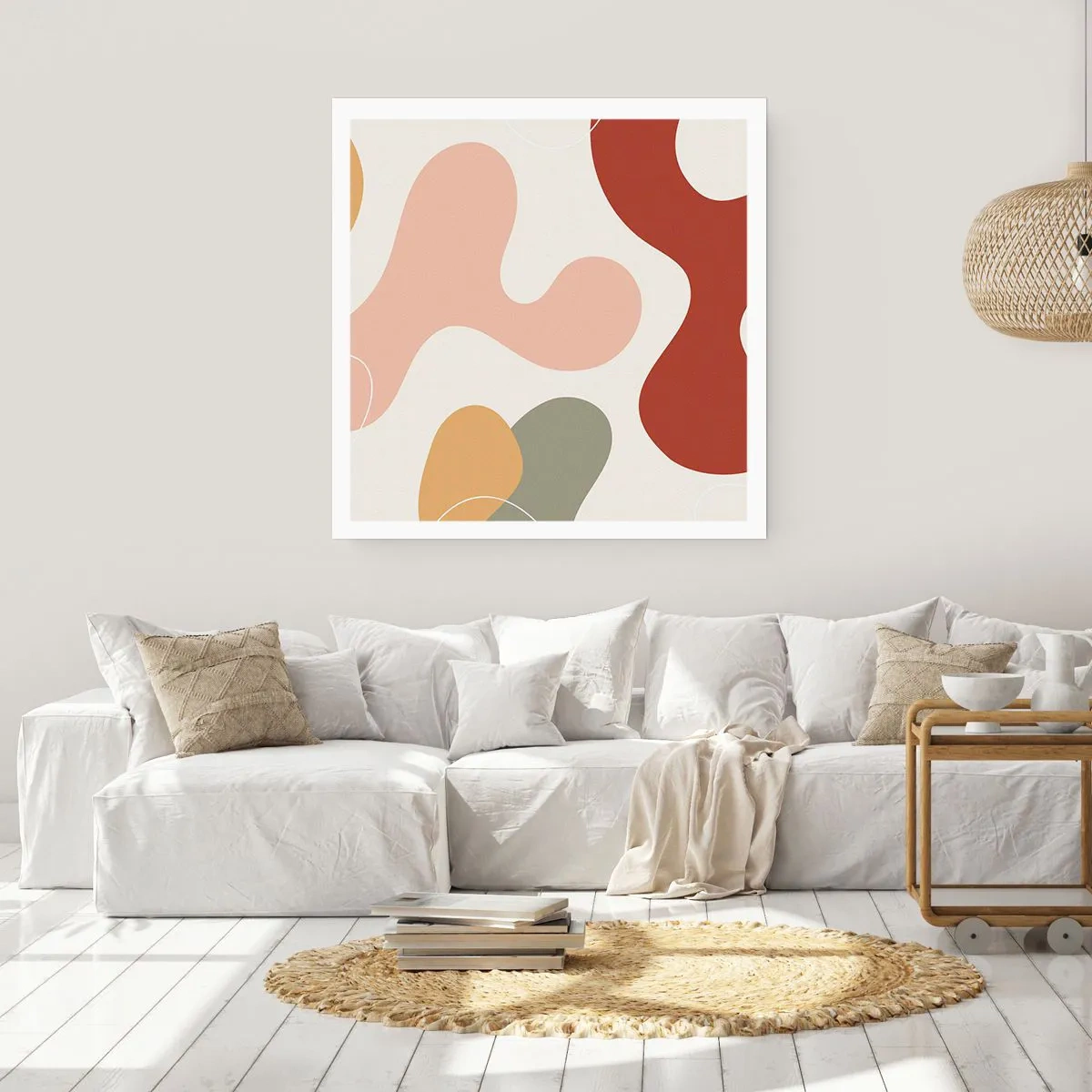 Affisch - Ornamental zig-zack? - 40x40 cm