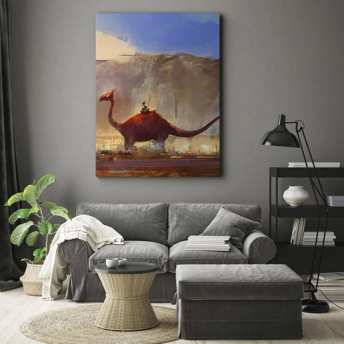 Canvastavla - Bild på duk - Om de inte dött ut - 50x70 cm