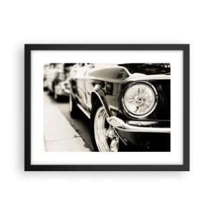 Affisch i svart ram - Oändlig glans - 40x30 cm