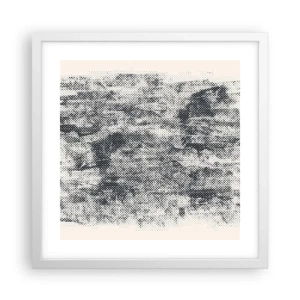 Affisch i vit ram - Dimmig komposition - 40x40 cm
