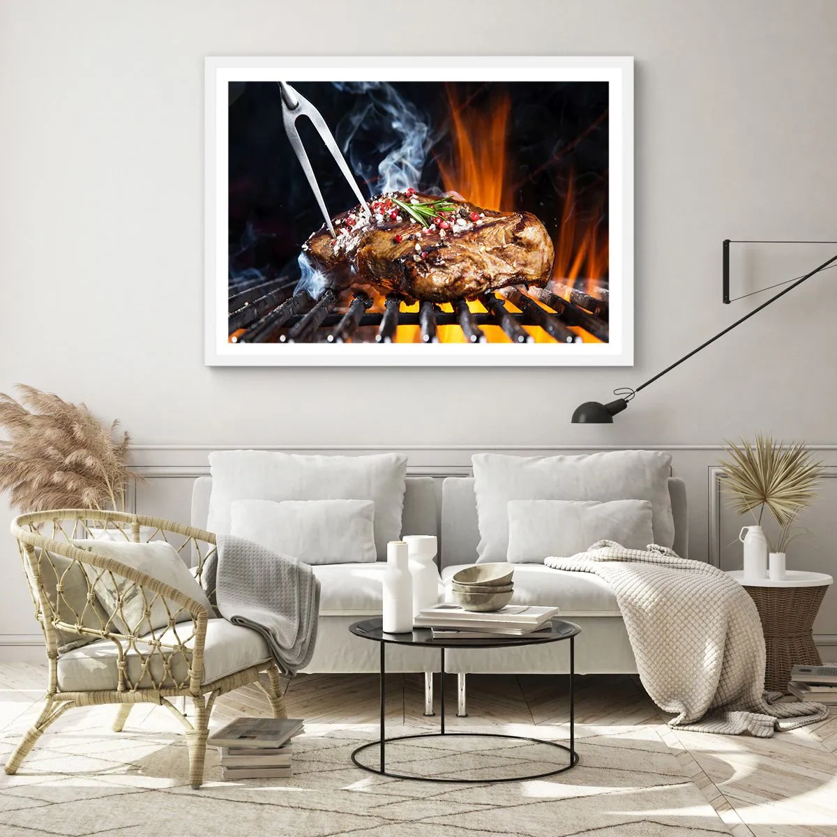 Affisch i vit ram - Saftiga och doftande - 91x61 cm