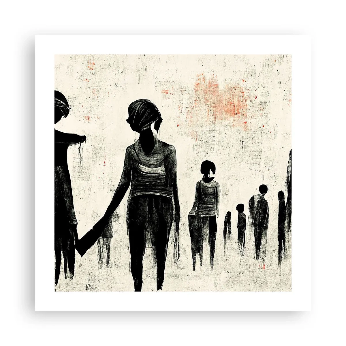 Affisch - Mot ensamhet - 50x50 cm