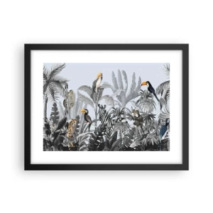 Affisch i svart ram - Afrikansk saga - 40x30 cm