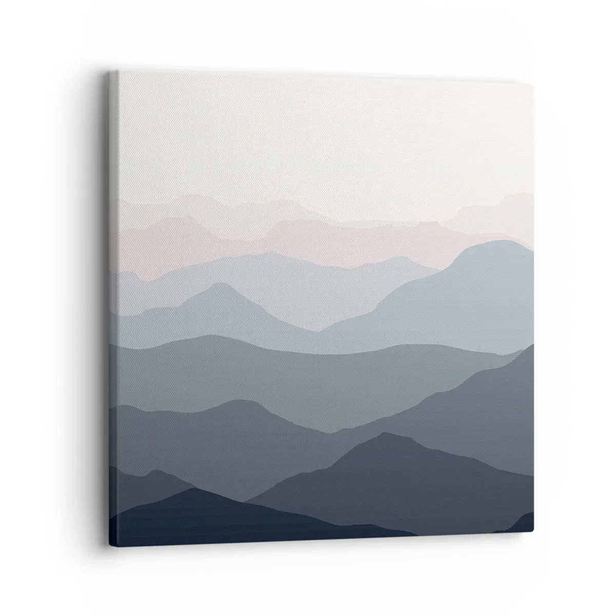 Canvastavla - Bild på duk - Fjällens vågor - 30x30 cm