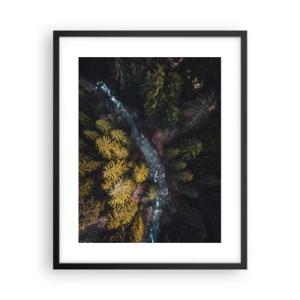 Affisch i svart ram - Snabbt, allt snabbare - 40x50 cm