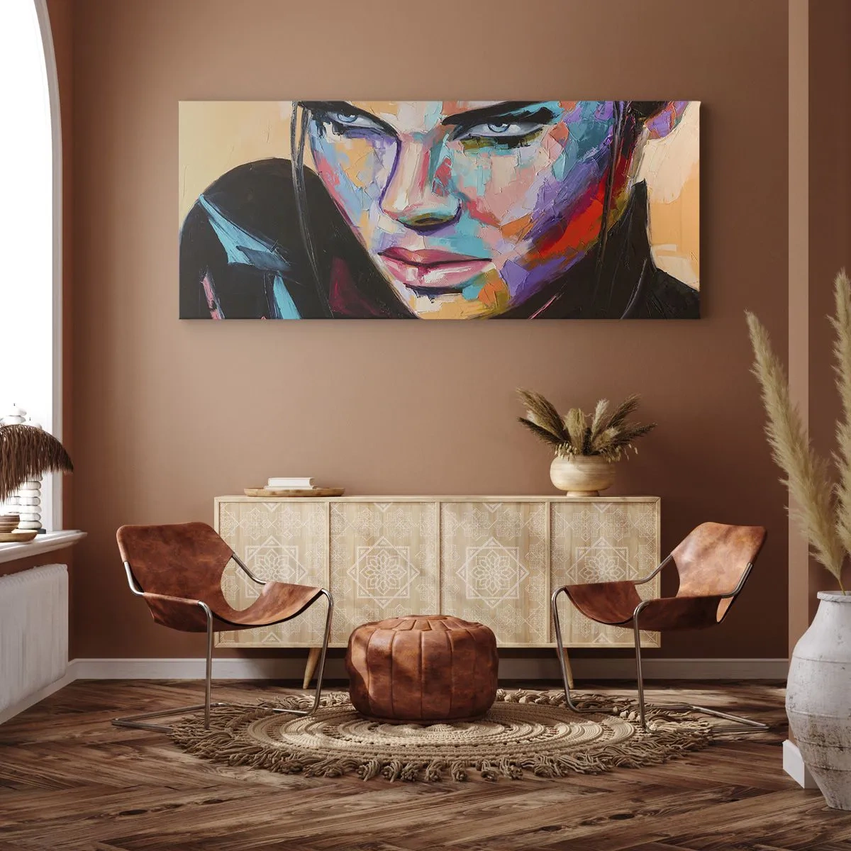 Canvastavla - Bild på duk - Vilt hjärta - 100x40 cm