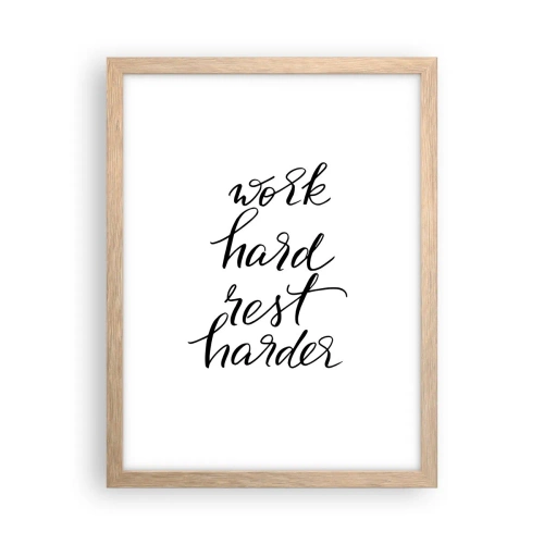 Affisch i ram av ljusek - Livsbalans - 30x40 cm