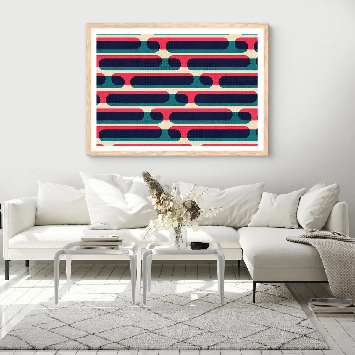 Affisch i ram av ljusek - In och framåt - 100x70 cm