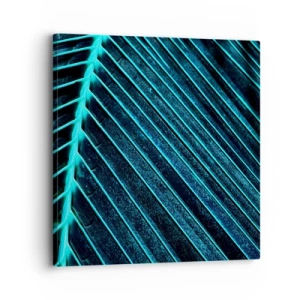 Canvastavla - Bild på duk - Grön textur - 30x30 cm