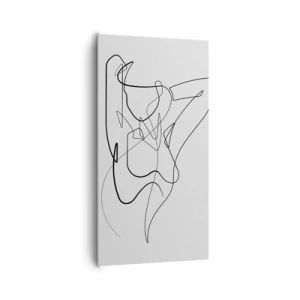 Canvastavla - Bild på duk - Hurdan du är... - 65x120 cm