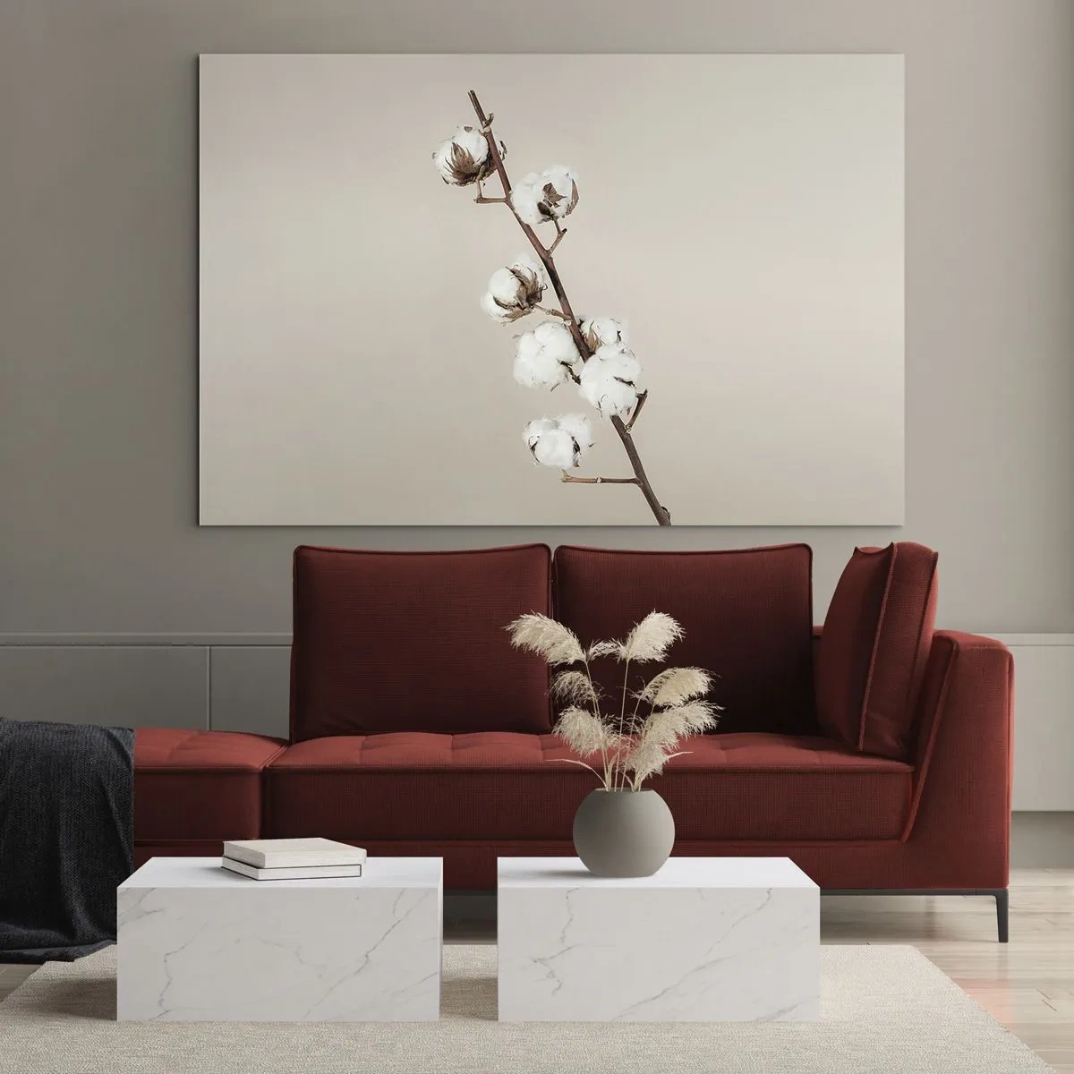 Glastavla - Bild på glas - Hos mjukhetens källa - 120x80 cm