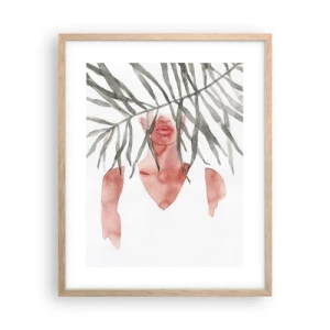 Affisch i ram av ljusek - Tropikens dam - 40x50 cm