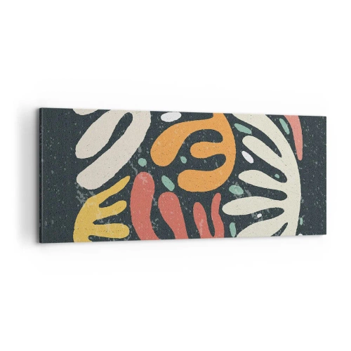 Canvastavla - Bild på duk - Komposition - Jag tar snart tag i dig - 100x40 cm