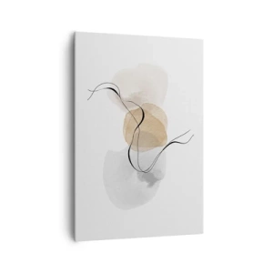 Canvastavla - Bild på duk - Luftpärlor - 70x100 cm