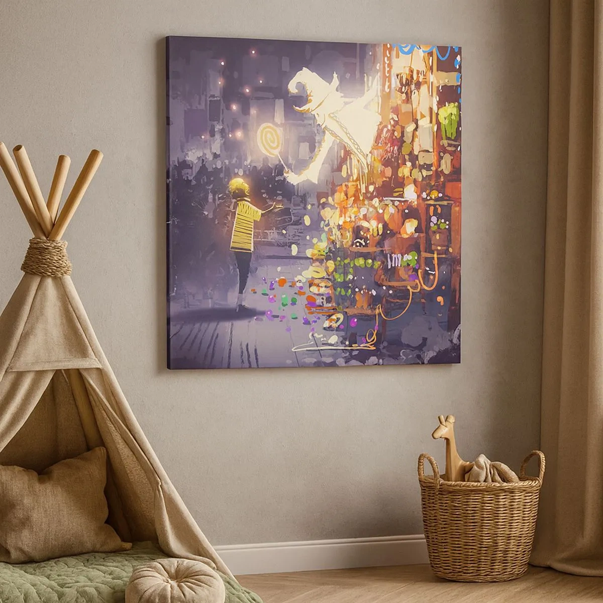 Canvastavla - Bild på duk - Trolldom existerar - 30x30 cm