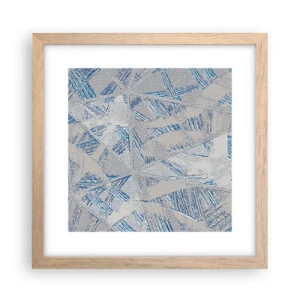 Affisch i ram av ljusek - I en gråblå labyrint - 30x30 cm