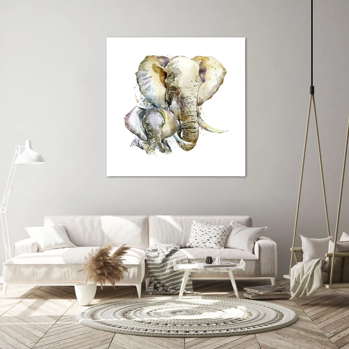Canvastavla - Bild på duk - Alltid bäst hos mamma - 50x50 cm