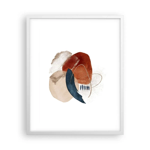 Affisch i vit ram - Oval komposition - 40x50 cm