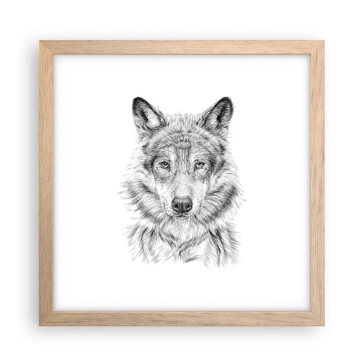 Affisch i ram av ljusek - En född ledare - 30x30 cm