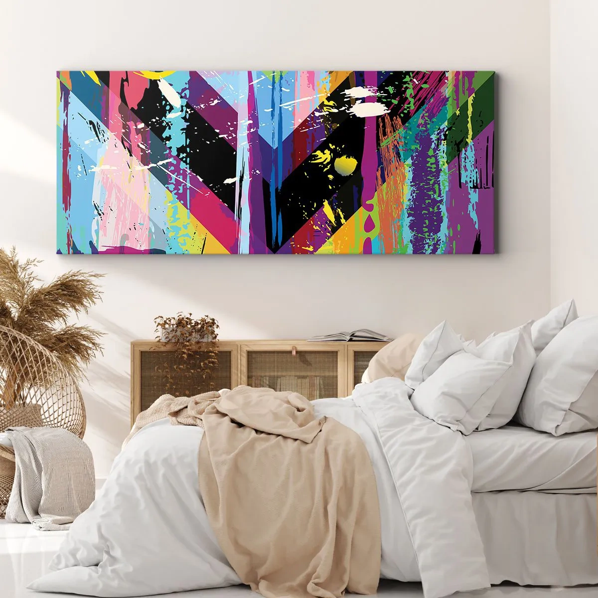 Canvastavla - Bild på duk - Uppifrån nedåt - 100x40 cm