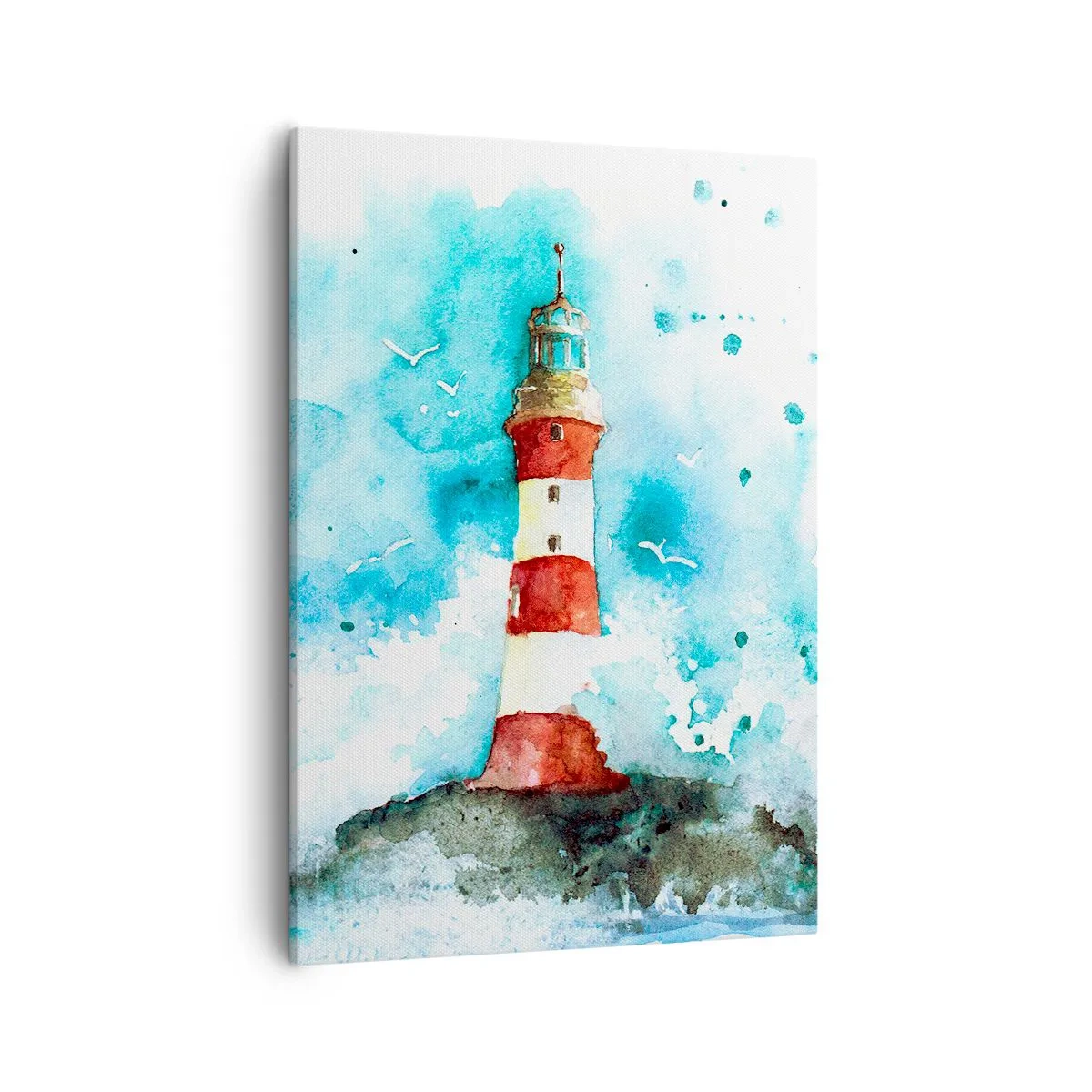 Canvastavla - Bild på duk - Elementens enhet - 50x70 cm