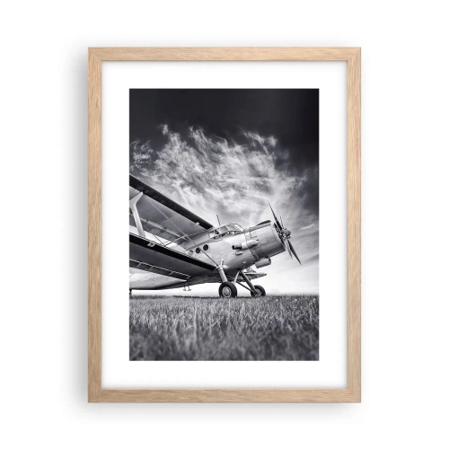 Affisch i ram av ljusek - Bevingad vandrare - 30x40 cm