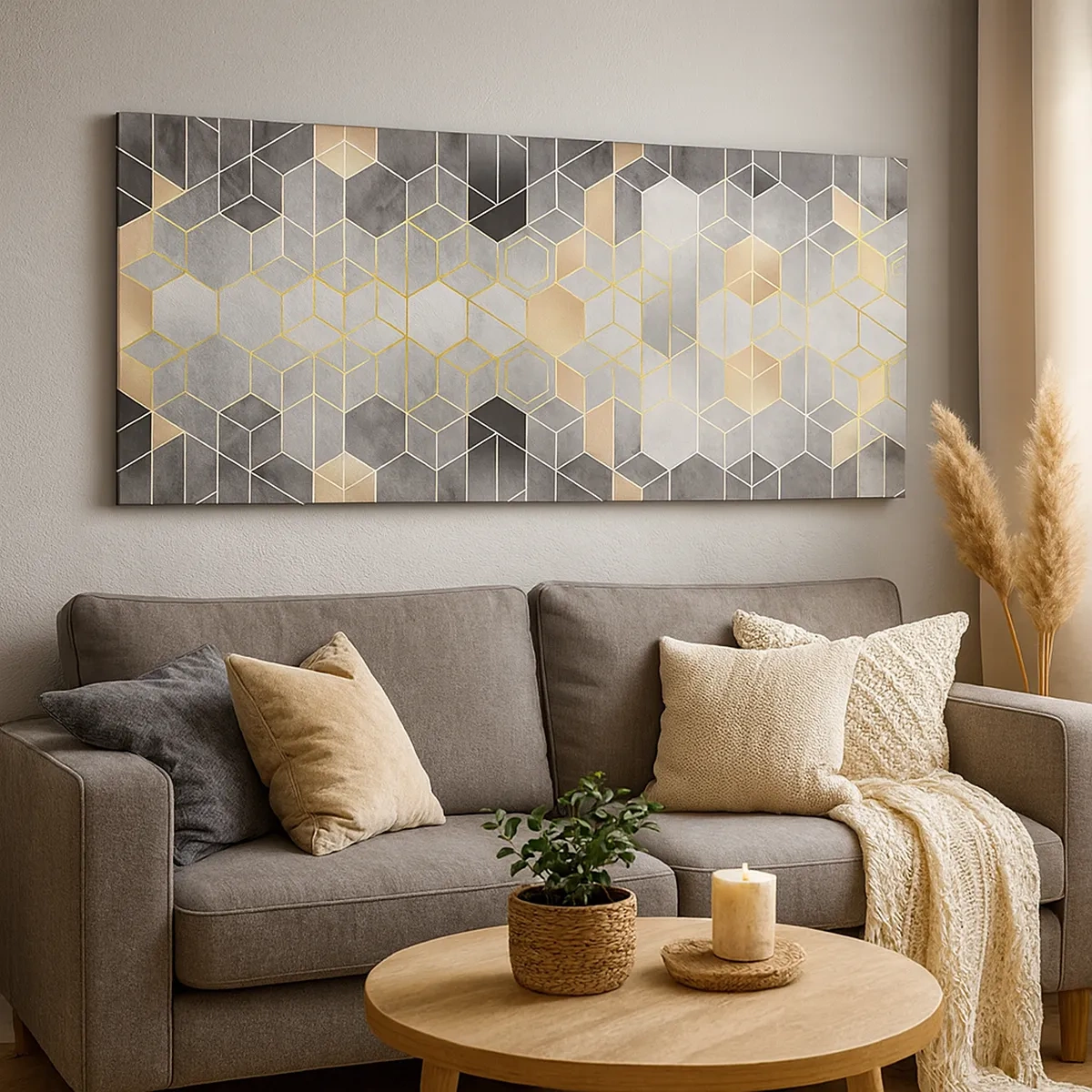 Canvastavla - Bild på duk - Diamantkomposition - 30x30 cm