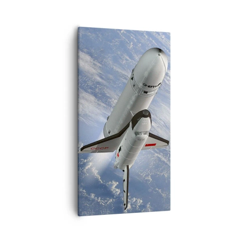 Canvastavla - Bild på duk - Rymdfärd - 55x100 cm
