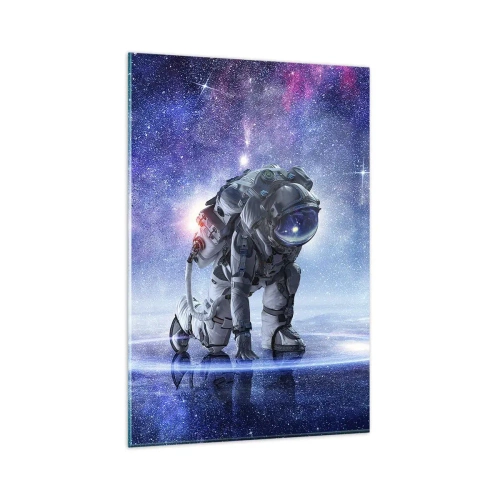 Glastavla - Bild på glas - Stjärnig himmel över mig - 80x120 cm