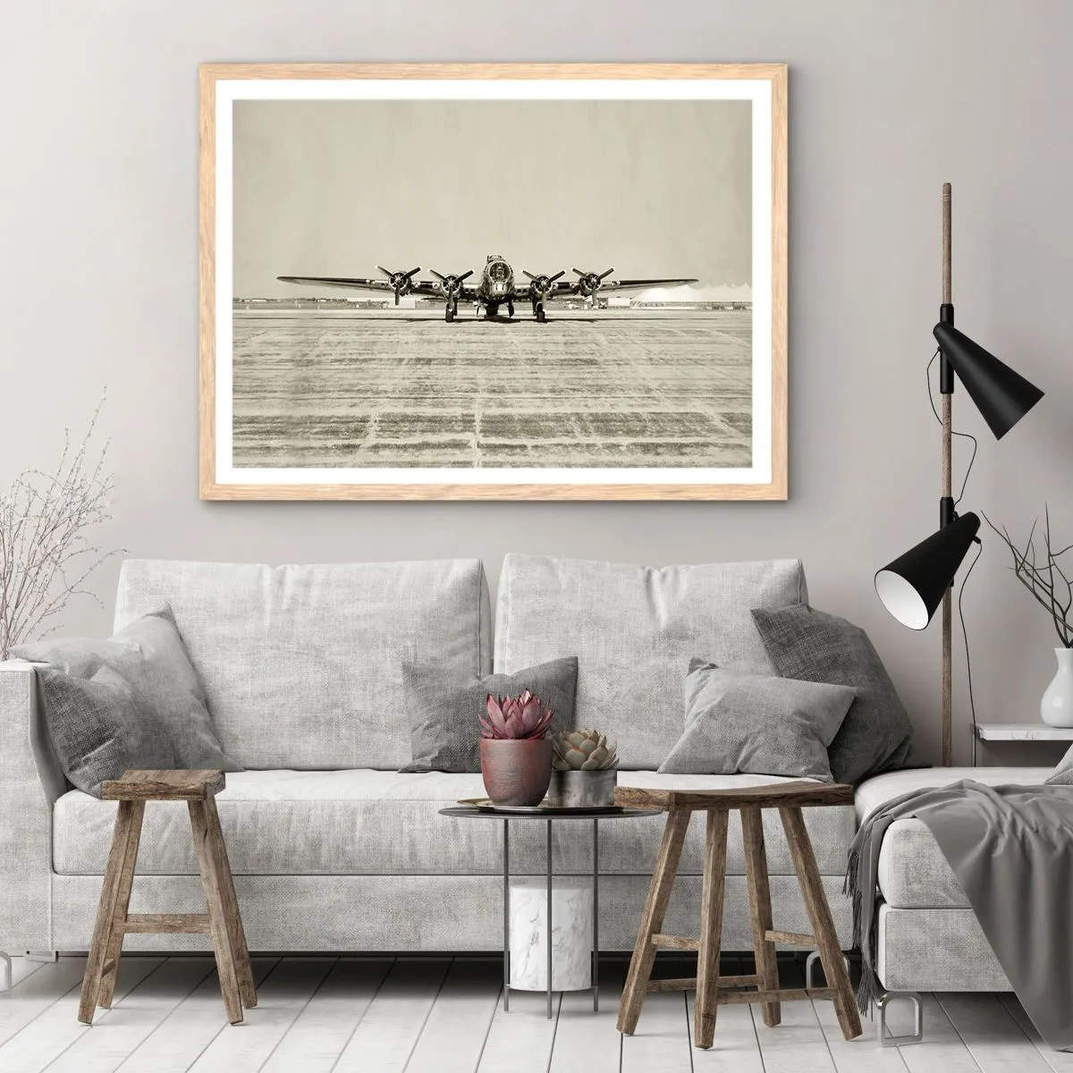 Affisch i ram av ljusek - Redo som vanligt - 50x40 cm