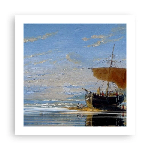 Affisch - Vatten, jord, luft - 50x50 cm