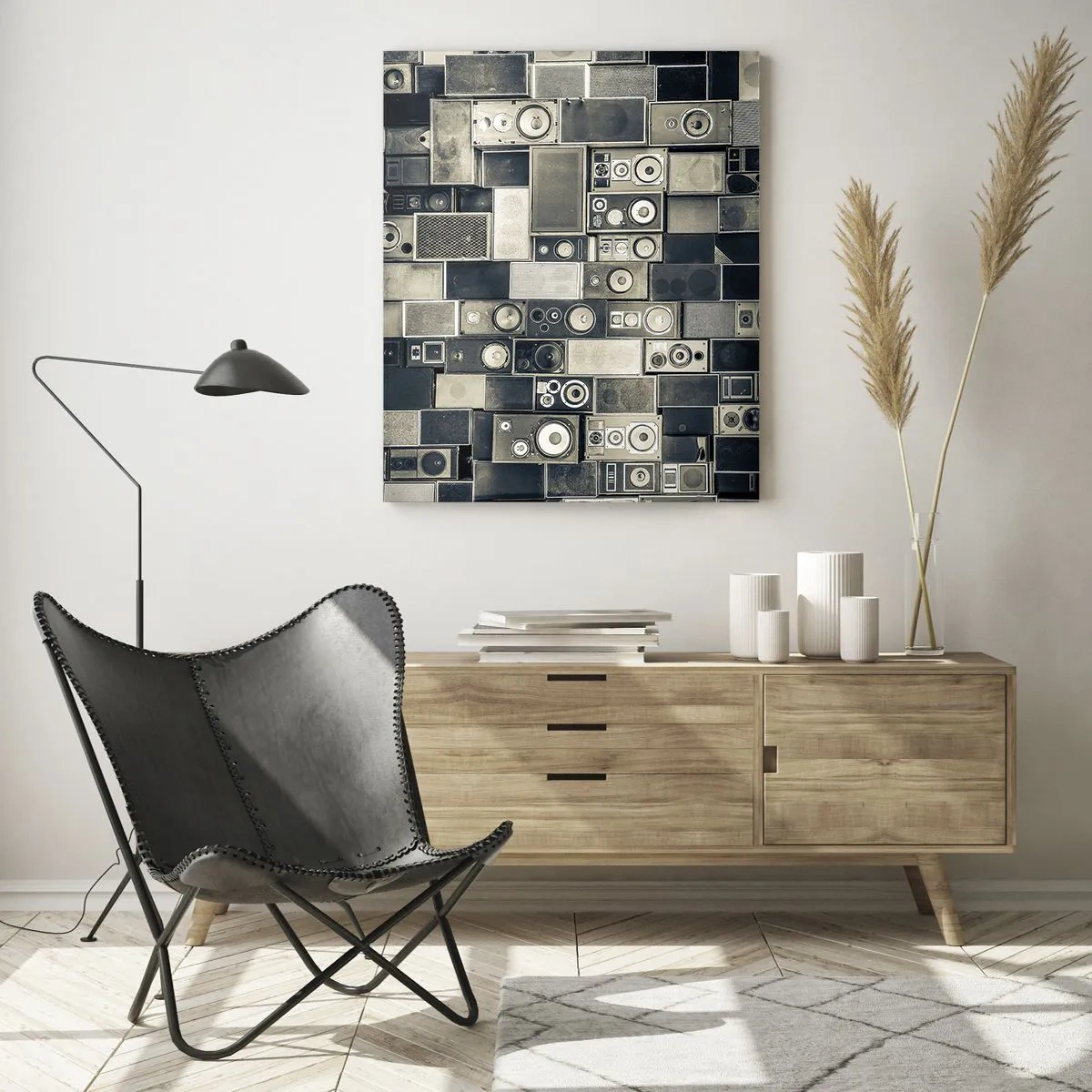 Glastavla - Bild på glas - Allt väl - 50x70 cm