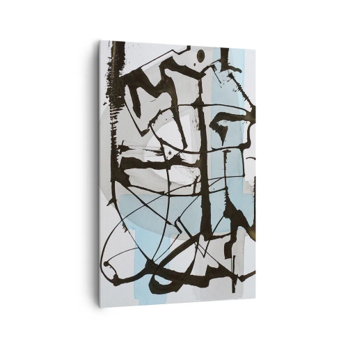 Canvastavla - Bild på duk - Blått trots allt - 80x120 cm