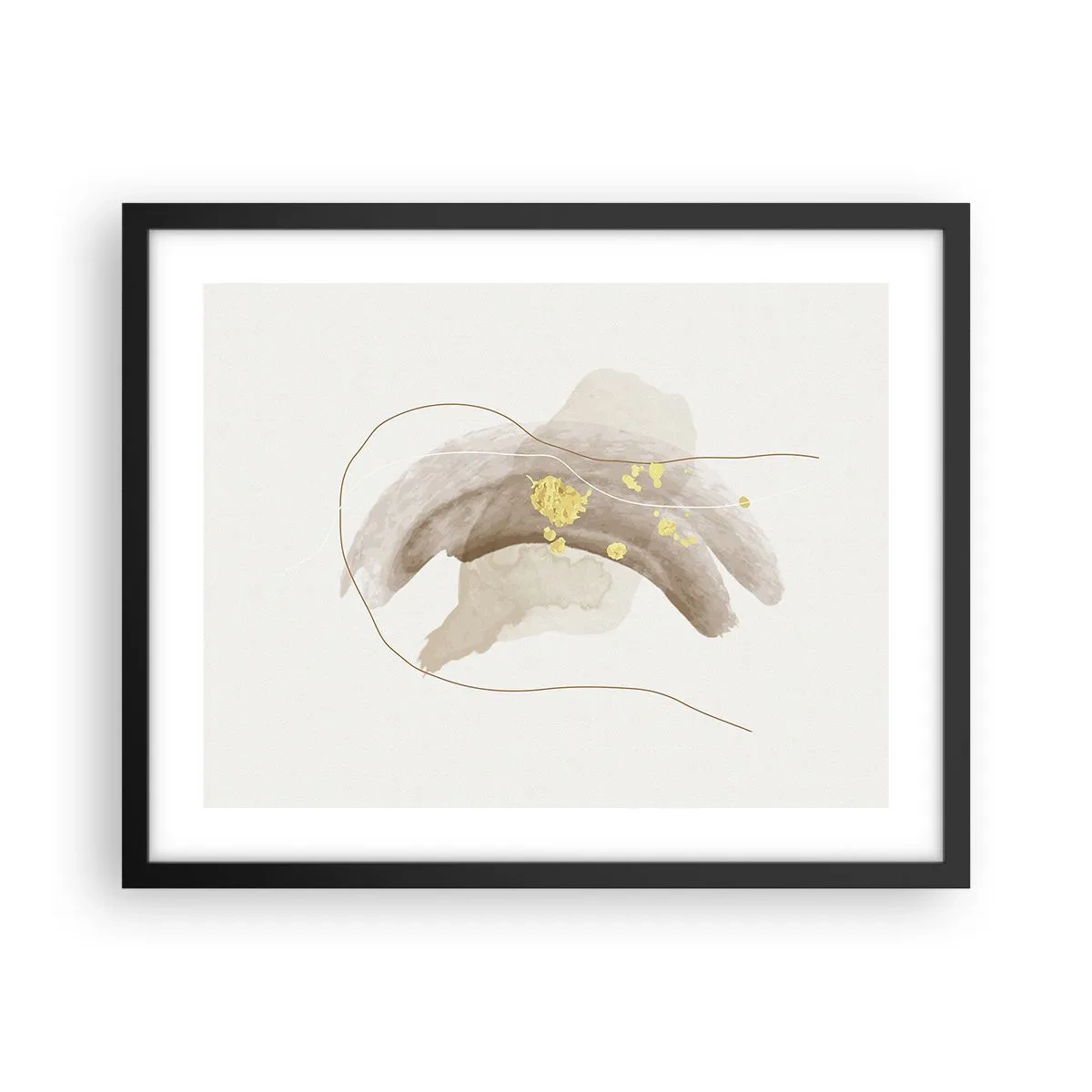 Affisch i svart ram - Träffat i rummet - 50x40 cm
