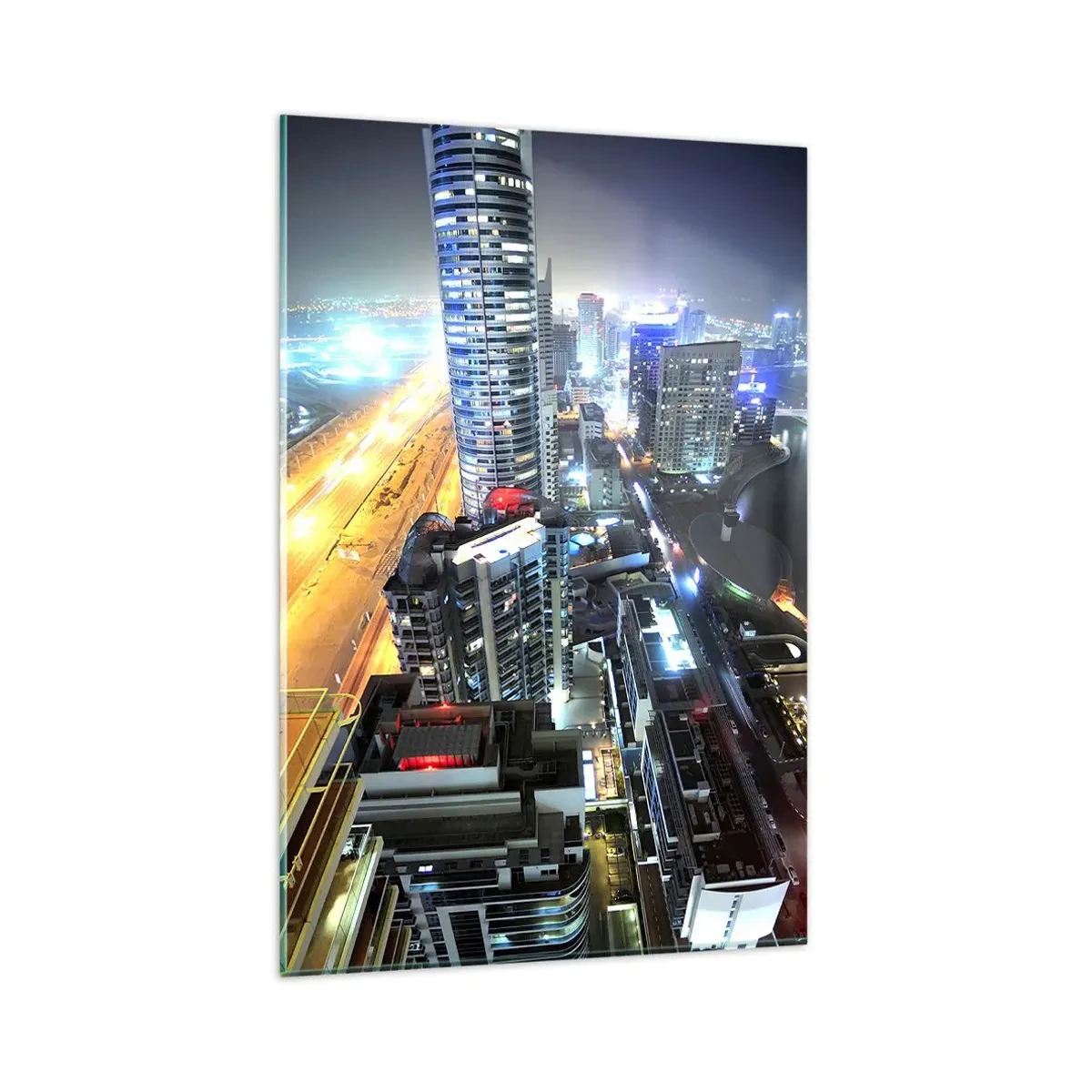 Glastavla - Bild på glas - Underverk på öknen - 80x120 cm