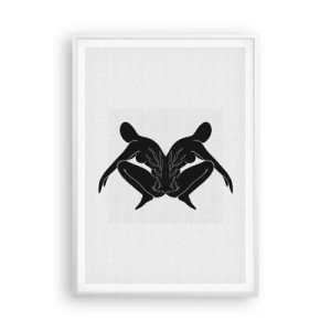 Affisch i vit ram - En delad själ - 70x100 cm