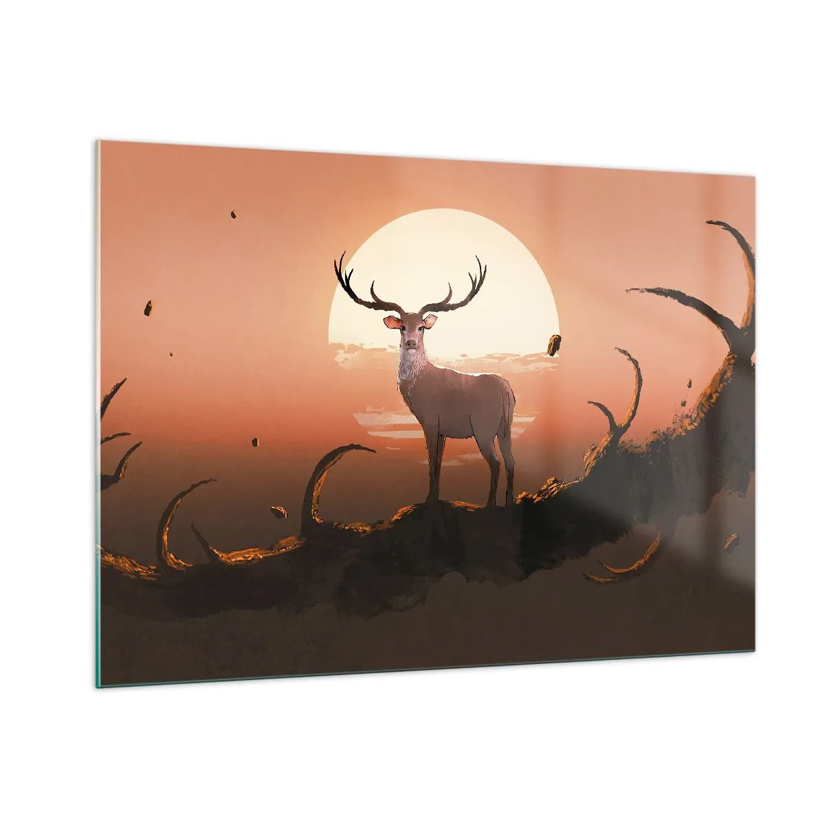 Glastavla - Bild på glas - Denna natt är inte lik de andra - 100x70 cm