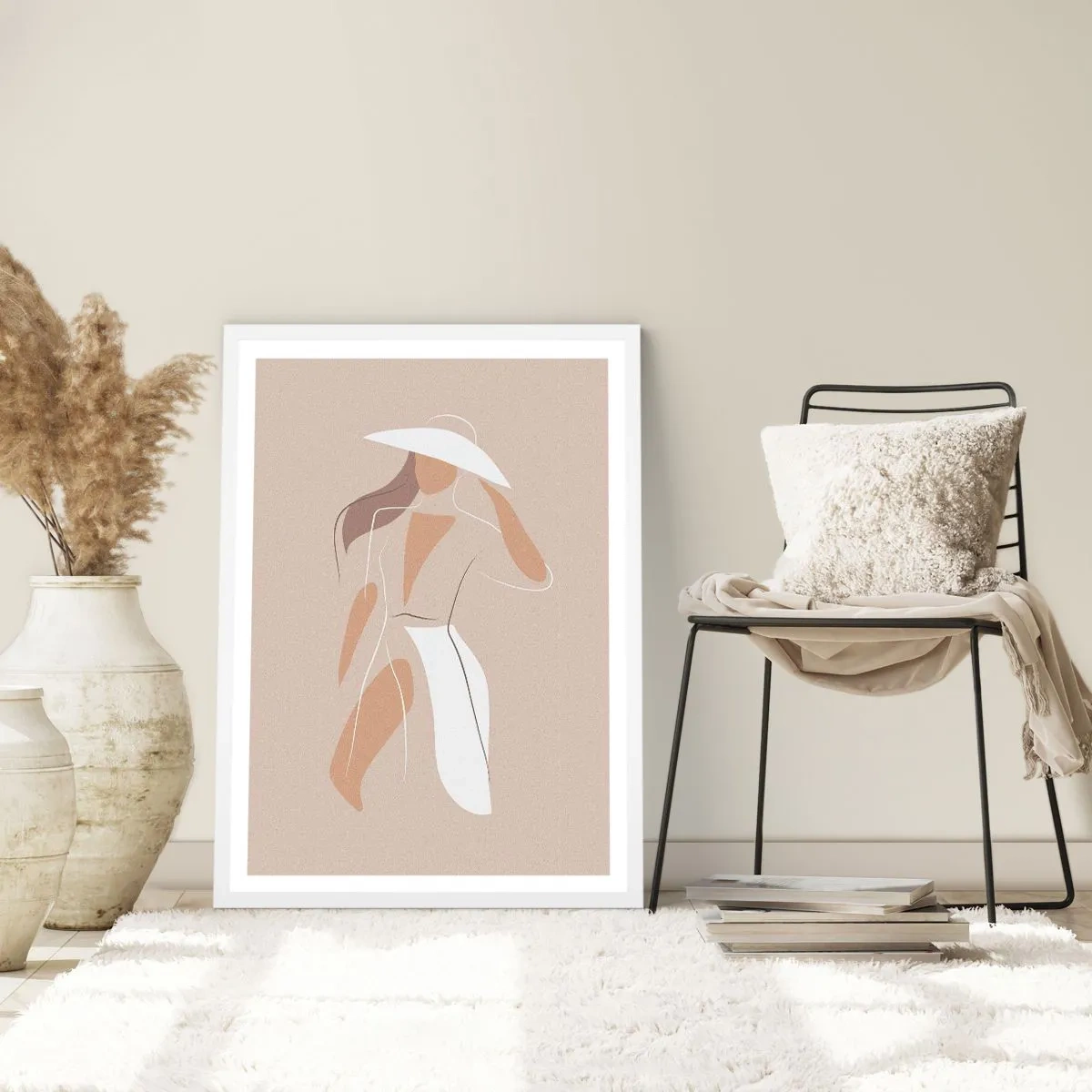 Affisch i vit ram - Mode är lek - 61x91 cm