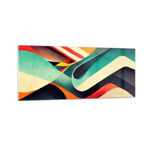 Glastavla - Bild på glas - Intensiv komposition - 100x40 cm