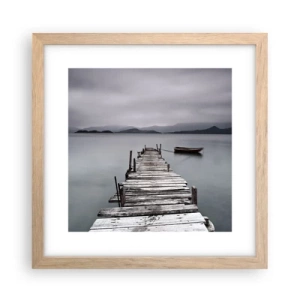 Affisch i ram av ljusek - Imorgon kan du ge dig iväg - 30x30 cm