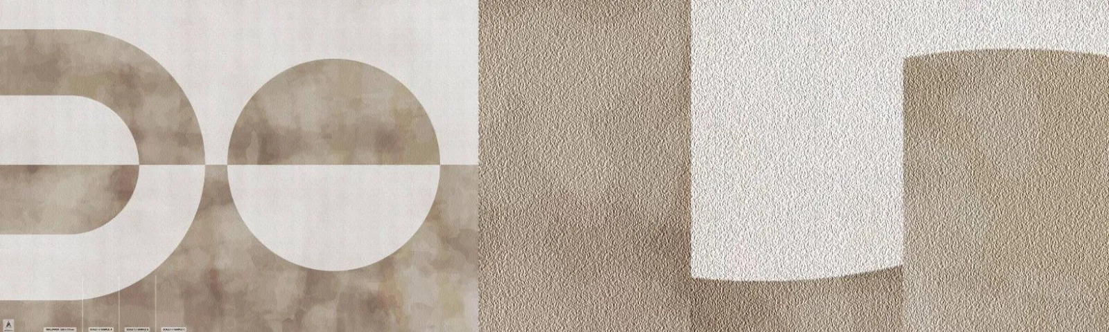 Fototapet Prov Standard Eco - Likheter och skillnader - Minimalism, Ljus, Former - 100x30 cm