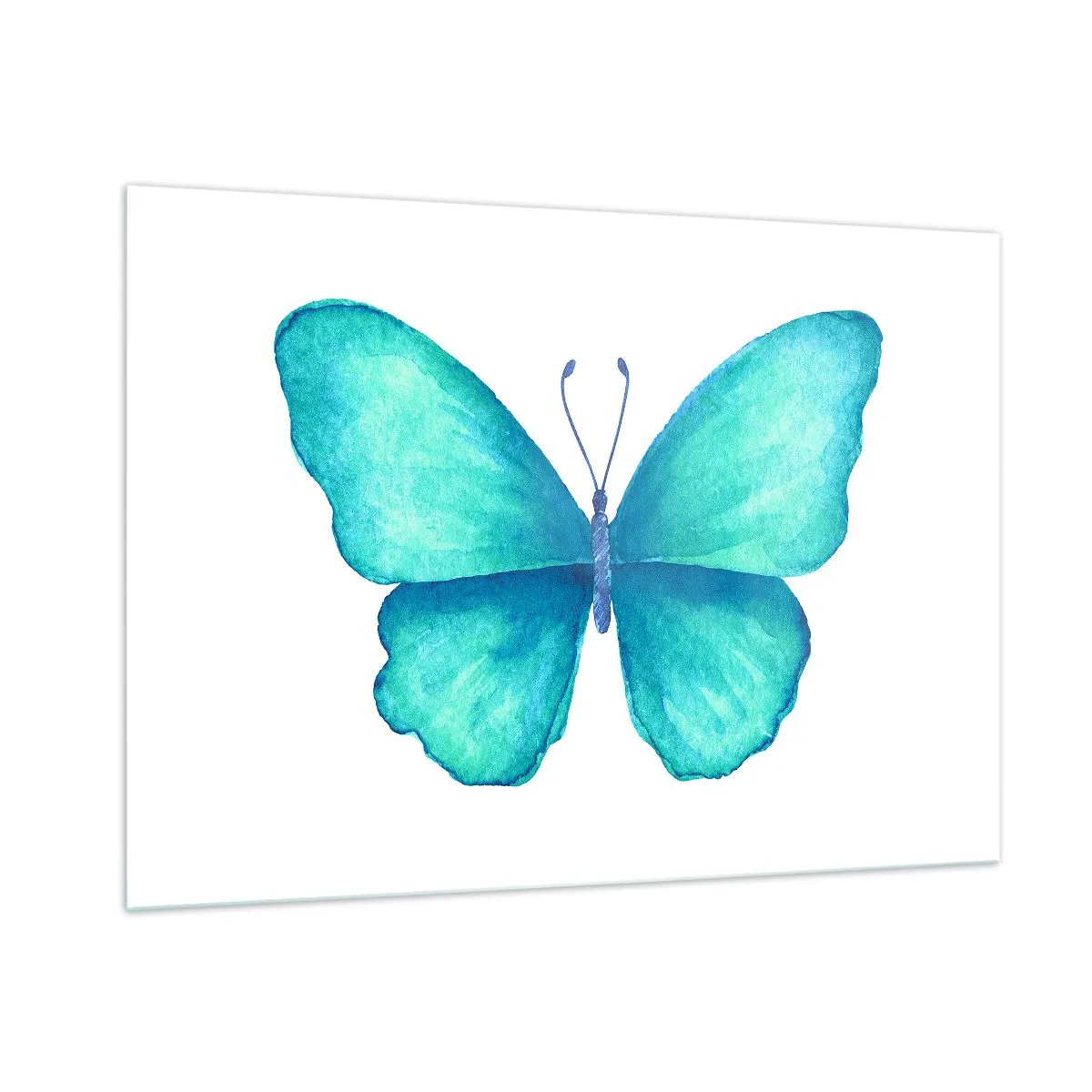 Glastavla - Bild på glas - Naturlig turkos - 100x70 cm