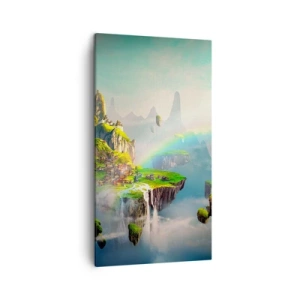 Canvastavla - Bild på duk - Mellanhimmel - 45x80 cm